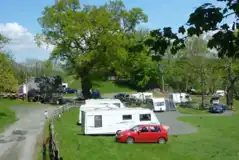 Electric Grass Pitches at Bryn Y Gwin Farm Caravan and Campsite