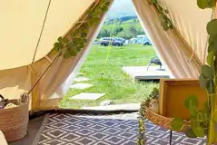 Erw Wen Bell Tent at Glampio Ty Cerrig Glamping