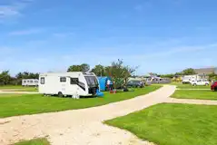 Electric Grass Pitches at The Nurseries Caravan Park