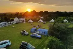 Electric Grass Pitches at Primrose Farm Holidays