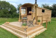 Hedgehog Hideaway Shepherd's Hut at Brackenwood Glamping