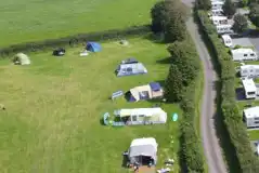 Grass Tent Pitches at Windmill Hill Caravan Park