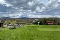 Non Electric Grass Motorhome Pitch at Willow Acres Campsite