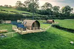 En-Suite Deluxe Wigwam Pod with Hot Tub (Pet Friendly) at Wigwam Holidays Knighton