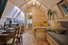 En-Suite Deluxe Wigwam Pod with Hot Tub (Pet Free) at Wigwam Holidays Knighton