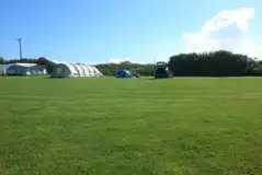 Electric Grass Pitches at Castle Farm Campsite