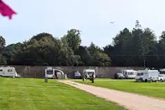 Electric Grass Touring Pitches at Thorpe Hall Caravan and Camping Site