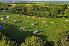 Non Electric Grass Tent Pitches (South Meadow) at Hawarden Farm Shop Campsite