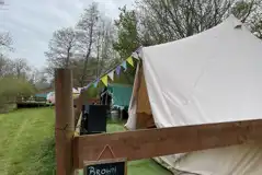Brown Trout Bell Tent at Stonebridge Fishing Lakes