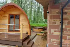 Stable Ensuite Camping Pod (Pet Free) at Thornfield Camping Cabins