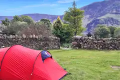 Backpacker Grass Pitches at Wild Wool Barn