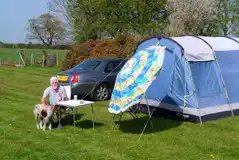 Non Electric Grass Tent Pitches  at Midsummer Caravan and Camping