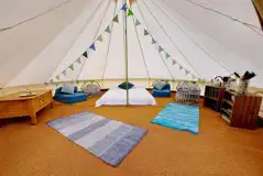 Large Furnished Bell Tents at Firecrest Valley Glamping