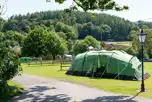 Electric Grass Tent Pitches at Cofton Holidays