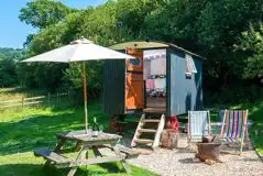 Shepherd's Hut at Berehayes Holiday Cottages