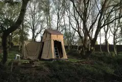 Grass Campervan Pitch (Family Friendly) at Dreamy Hollow Woodland Campsite and WW1 Trenches