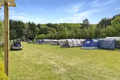 Non Electric Grass Caravan Pitches at Mendip Ski Camp