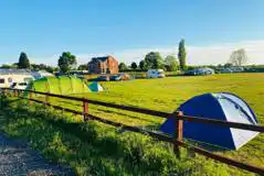 Non Electric Grass Tent Pitches at Nottinghamshire Nature Lakes