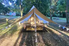 Willow Bell Tent at Eakley Manor Farm Glamping