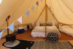 Furnished 5m Bell Tents at Gresham Hall Glamping