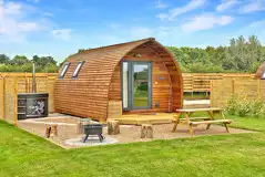 Ensuite Deluxe Wigwam Pods with Hot Tubs at Wigwam Holidays Grassington Farm