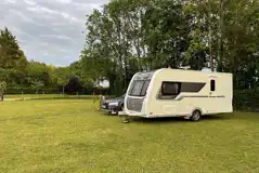 Electric Grass Pitches at Merryfield Caravans and Camping