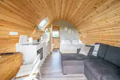 Eden glamping pod interior