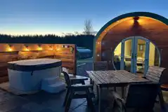 Glamping Pod with Hot Tub at Barnharrow Holiday Pods