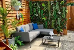 Willow glamping lodge outdoor sofa Willow glamping lodge outdoor sofa