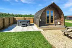  Ensuite Deluxe Wigwam Pods With Hot Tubs (Pet Friendly) at Wigwam Holidays Millside