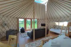 6m Luxury European Yurt with Hot Tub at Embrace the Space