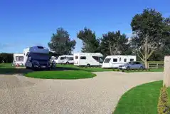 Electric Grass Pitches at The Bungalow Caravan Site