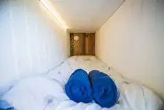 Rusty shepherd's hut pod beds