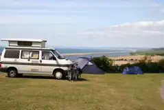 Electric Grass Campervan Pitches at Sea Barn Farm Camping Park