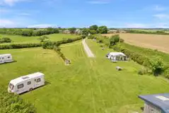 XL Electric Grass Pitches at Higher Kestle Farm Campsite