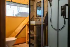 Maple safari tent ensuite bathroom