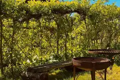 Seating outside Bramble bell tent