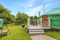 Silver Birch Yurt with Hot Tub at Spire View Yurts