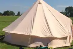 Extra Large Electric Grass Tent Pitches at Abbey Green Farm