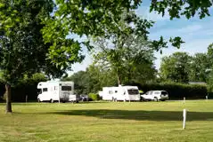 Electric Grass Pitches at Long Acres Caravan and Camping Park