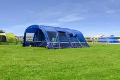 Sheltered Electric Grass Pitches at Treveague Campsite