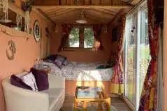 Daisy shepherds hut interior