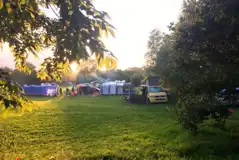 Non Electric Grass Pitches at Cuckoo Farm Campsite
