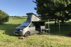 Electric Grass Pitches at Cuckoo Farm Campsite