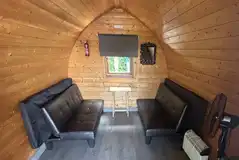 Family pod with two double sofa beds Family pod with two double sofa beds