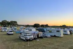 Friends and Family Electric Grass Touring Pitches  at Holkham Hall Pop-Up Campsite