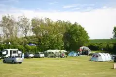 Electric Grass Motorhome Pitches at West Fleet Holiday Farm