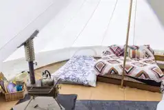 Birdie bell tent interior 