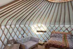 Lapwing Yurt at Bunkers Hill Farm