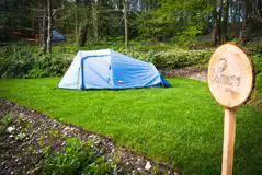 Small Non Electric Grass Pitch at Tree Tops and Train Tracks